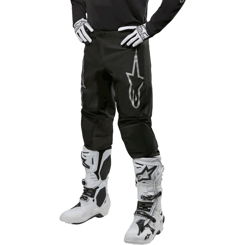 Alpinestars Fluid Graphite Motorcrossbroek Zwart en Zilver