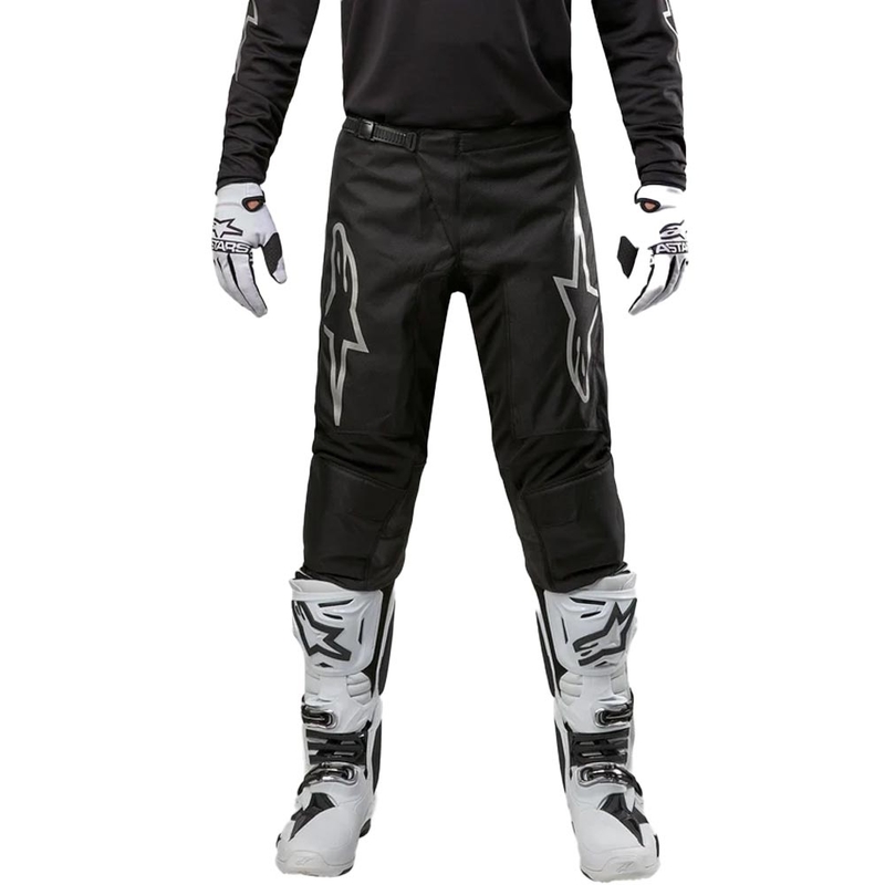 Alpinestars Fluid Graphite Motorcrossbroek Zwart en Zilver