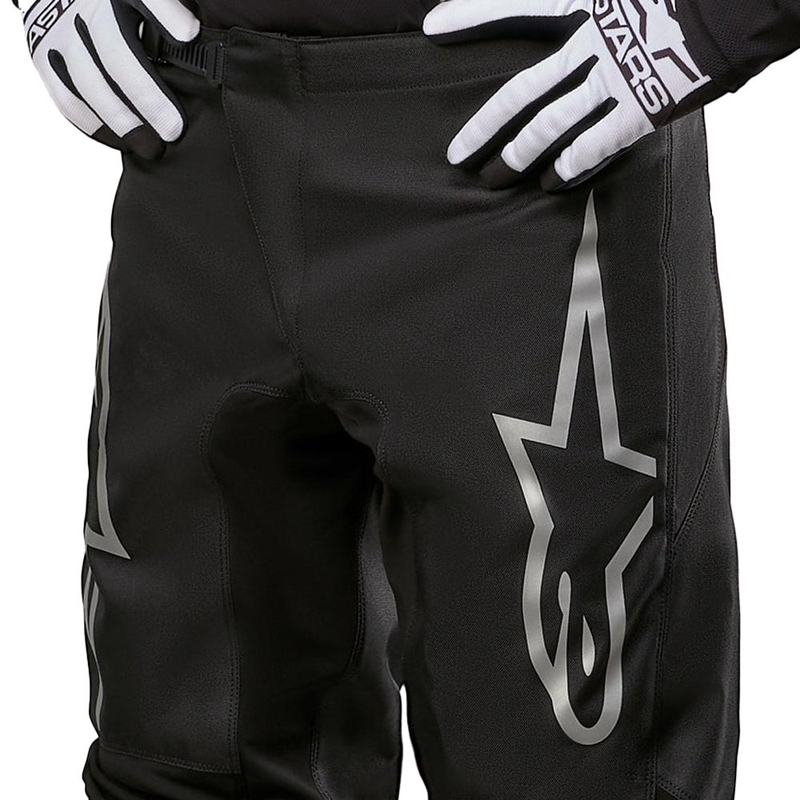 Alpinestars Fluid Graphite Motorcrossbroek Zwart en Zilver