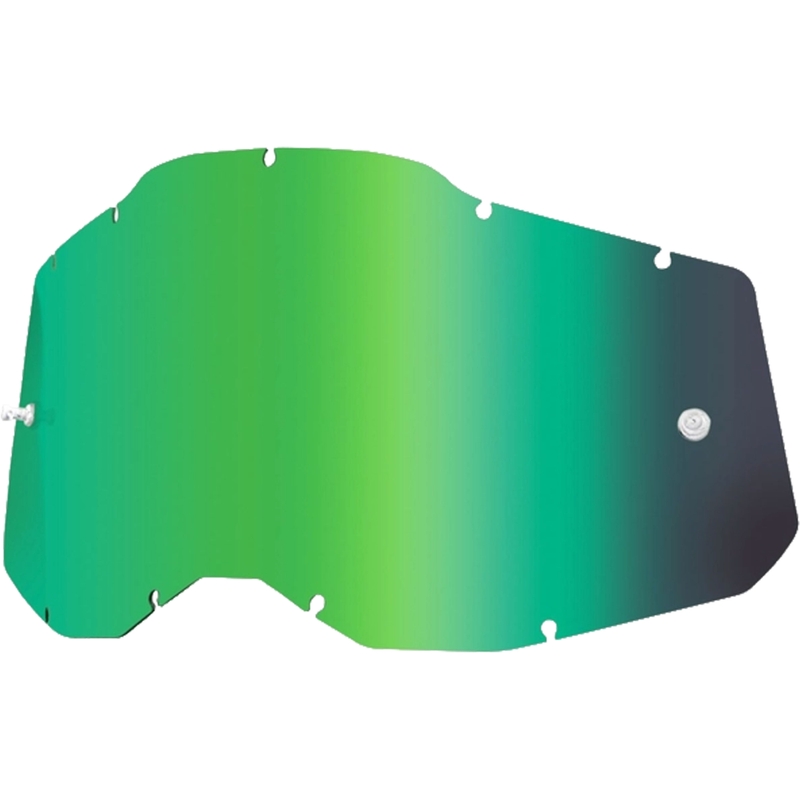 Plexi 100% Racecraft 2/Accuri 2/Strata 2 groen gespiegeld (Anti-fog)