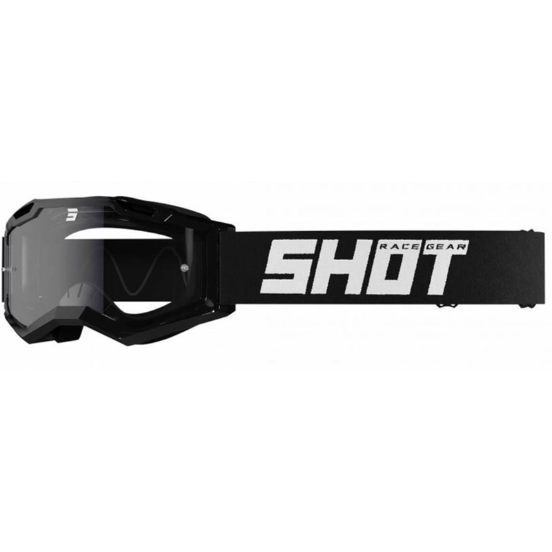 Motorcrossbril Shot Assault 2.0 Solid Enduro zwart