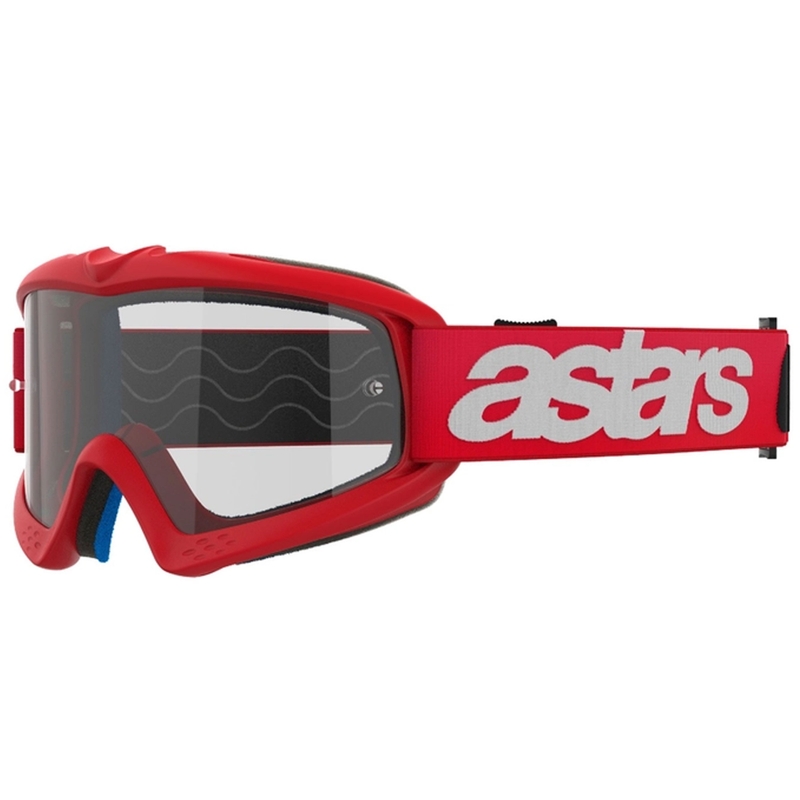 Alpinestars Vision Youth Blaze rode kinder motorcrossbril met heldere lens