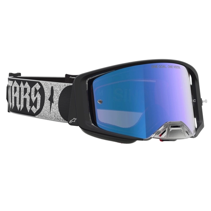Alpinestars Supertech Atrox motorcrossbril zwart-zilver