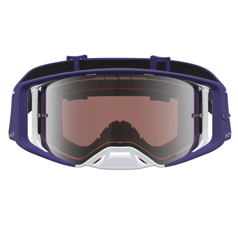 Alpinestars Supertech Atrox motorcrossbril blauw-wit