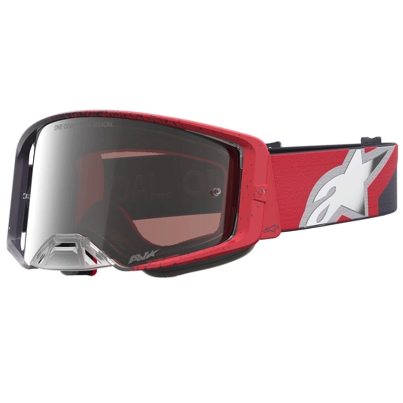 Alpinestars Supertech motorcrossbril zwart-rood