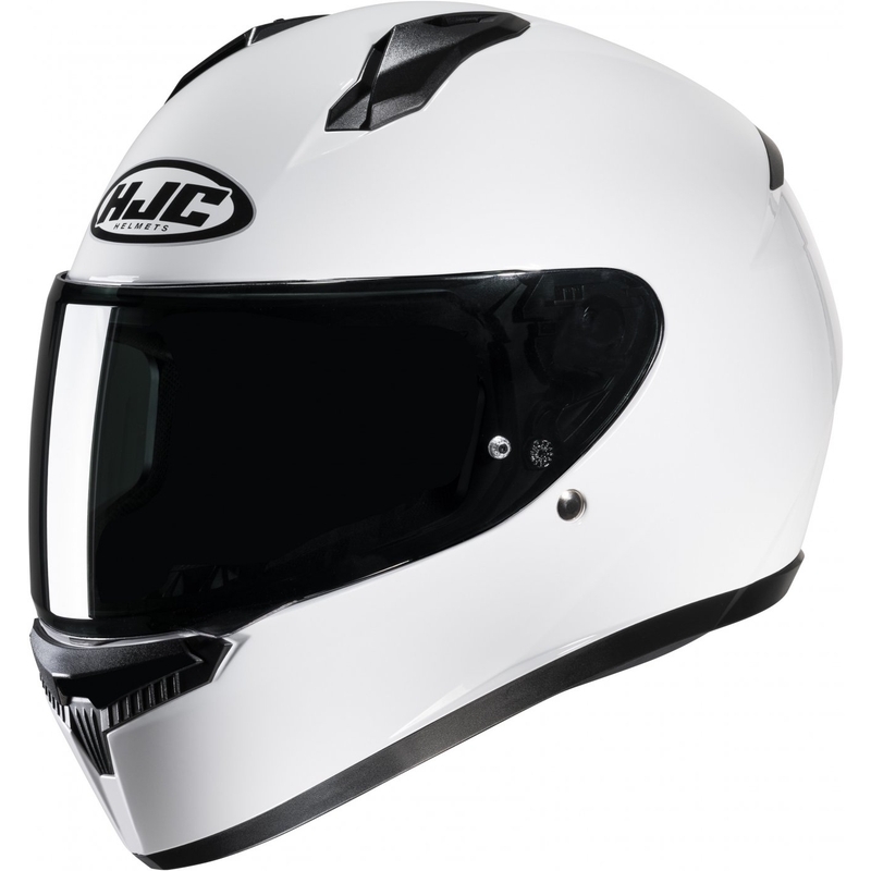 Integraal motorhelm HJC C10 effen wit - II. kwaliteit