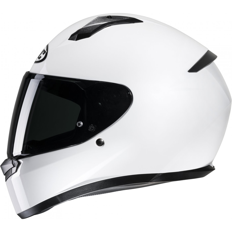 Integraal motorhelm HJC C10 effen wit - II. kwaliteit
