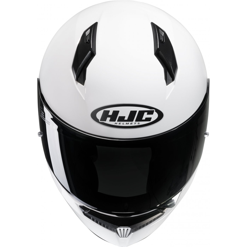 Integraal motorhelm HJC C10 effen wit - II. kwaliteit