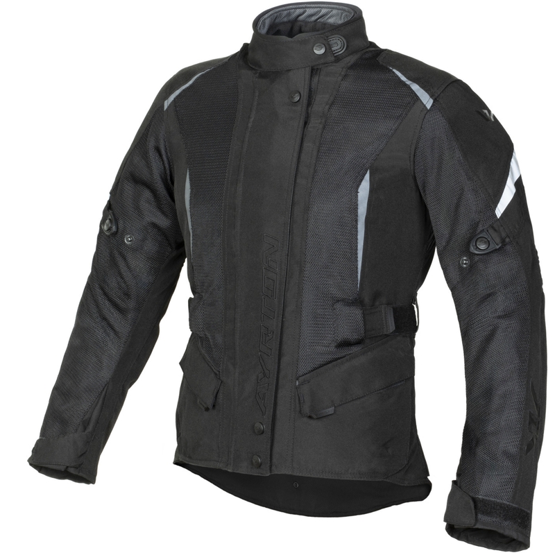 Dames motorjas Ayrton Teressa II Flow zwart-grijs - 2e kwaliteit - II. kwaliteit