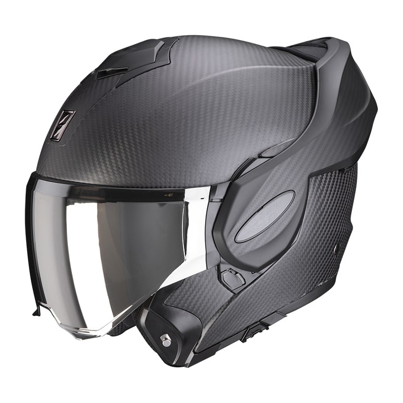 Scorpion EXO-TECH EVO Carbon flip-up helm, matzwart - II. kwaliteit