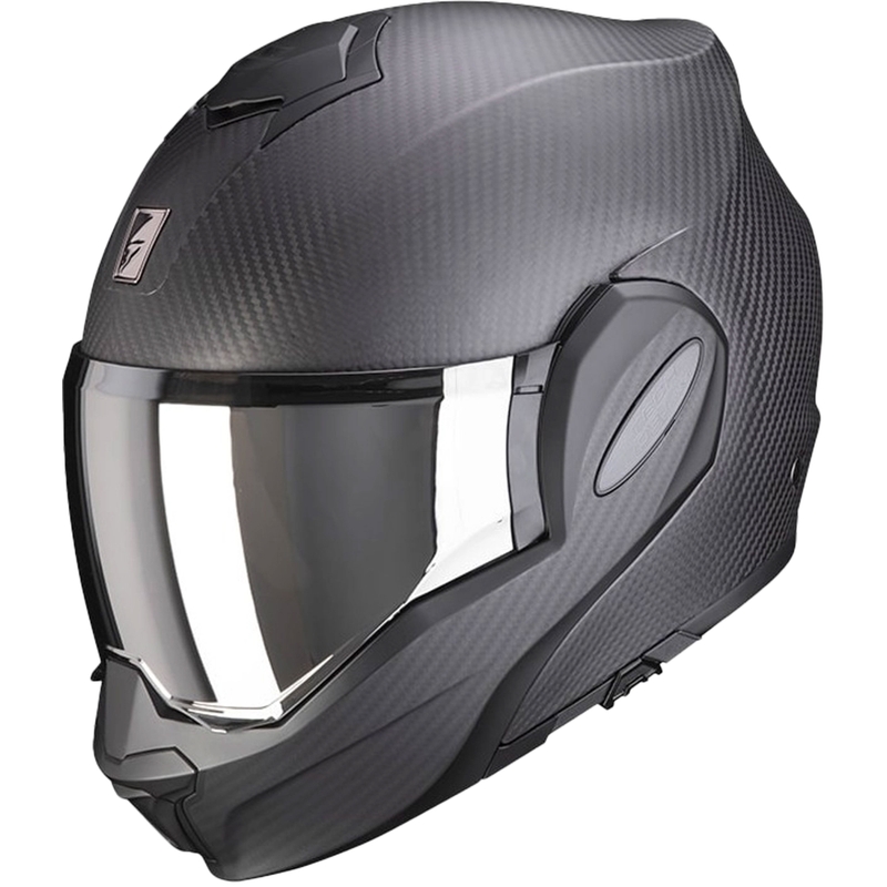 Scorpion EXO-TECH EVO Carbon flip-up helm, matzwart - II. kwaliteit