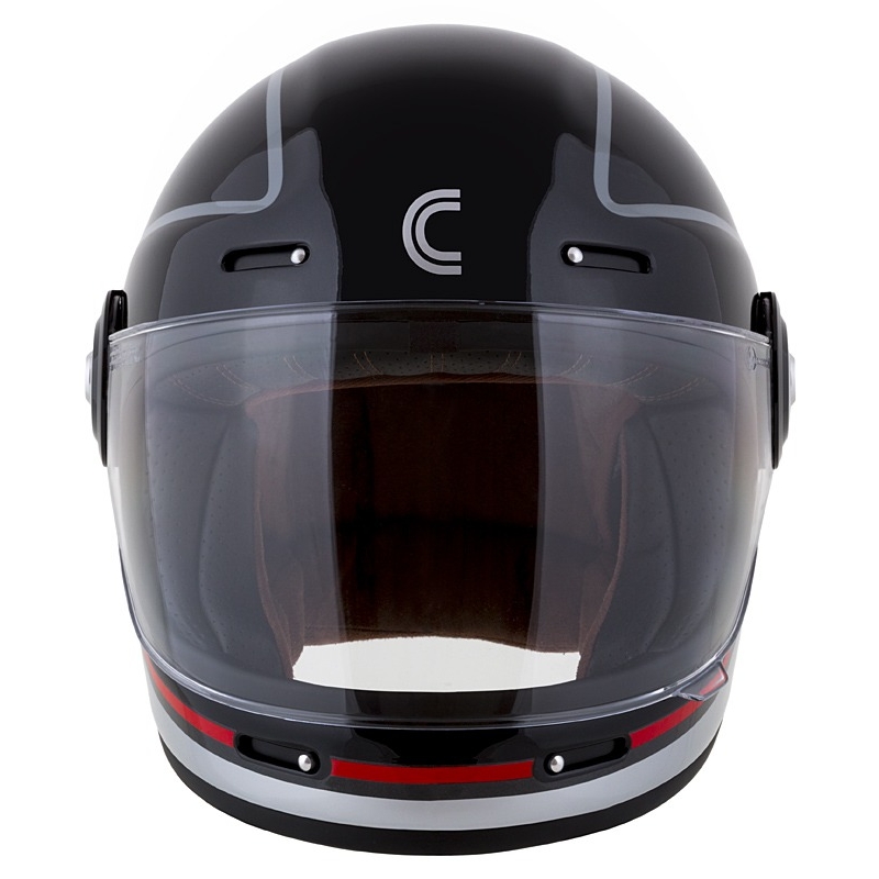 Cassida Fibre Jawa Sport integraalhelm voor motorfietsen, zwart-zilver-rood 2 - II. kwaliteit