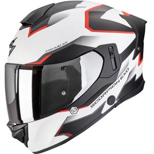 Scorpion EXO-530 Air Clip integraal motorhelm mat wit-zwart-rood - II. kwaliteit