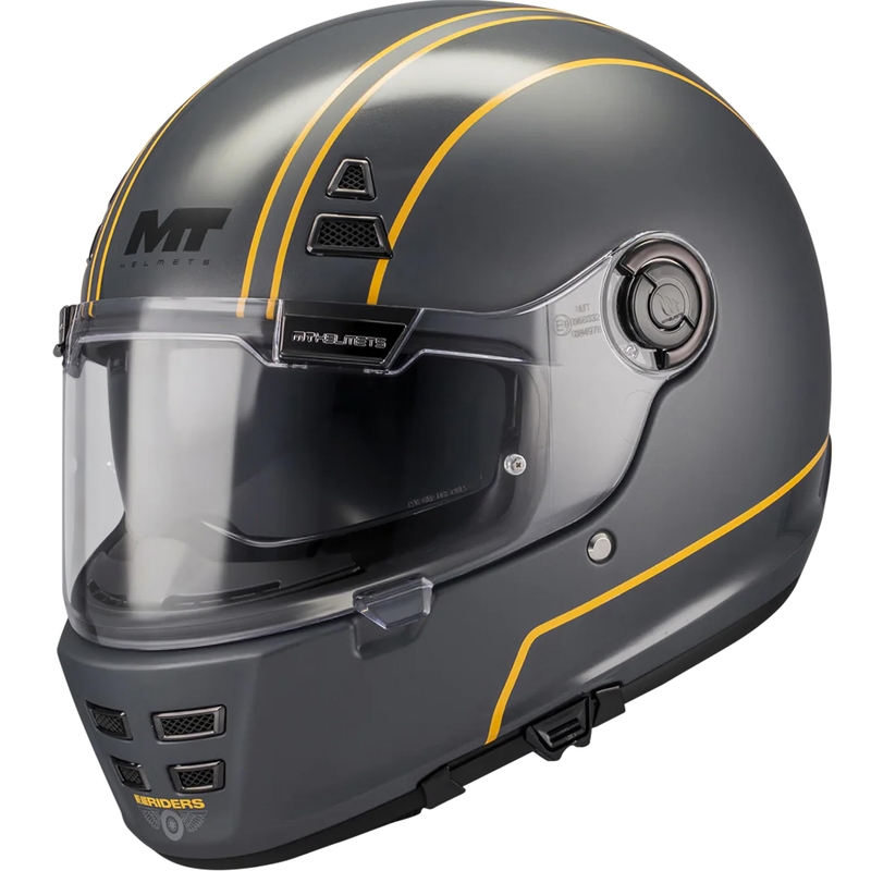 Integraal motorhelm MT Jarama SV Wild C2 glanzend-mat zwart-fluogeel - II. kwaliteit
