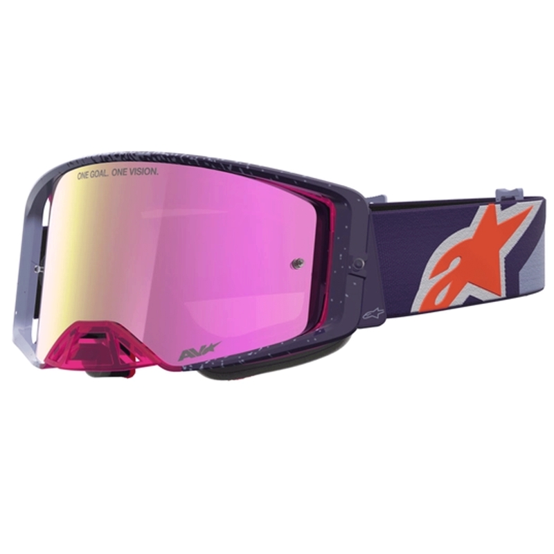Alpinestars Supertech Hiten motorcrossbril paars-rood