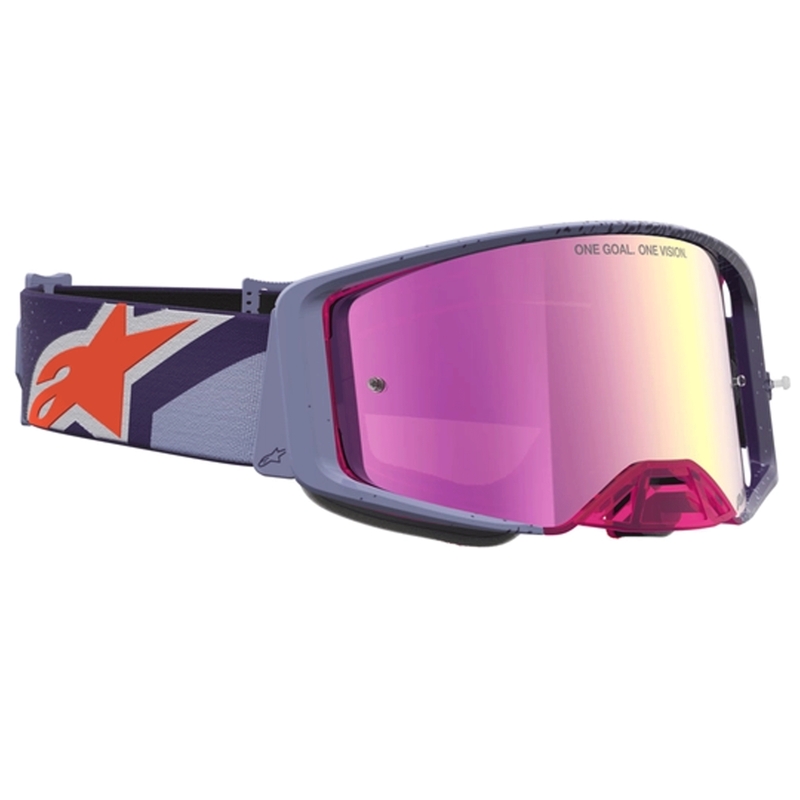Alpinestars Supertech Hiten motorcrossbril paars-rood