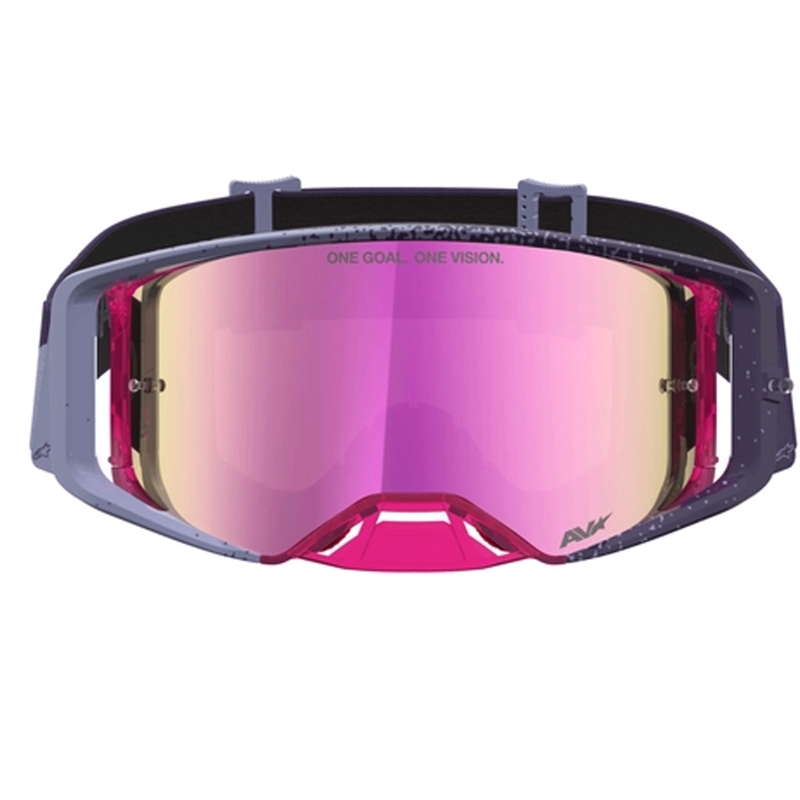 Alpinestars Supertech Hiten motorcrossbril paars-rood