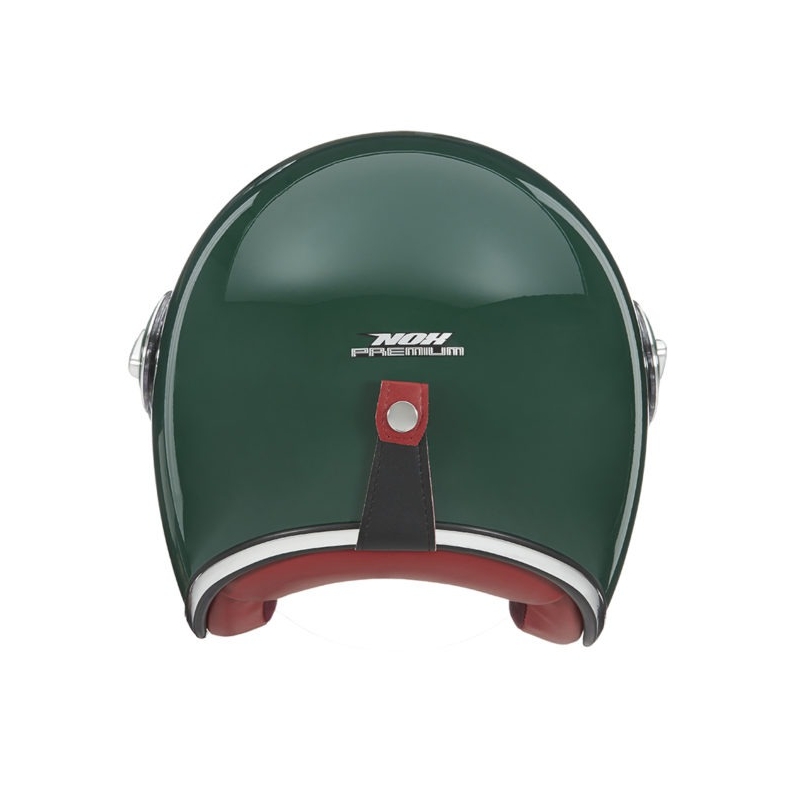 Open motorhelm NOX PREMIUM Heritage groen - II. kwaliteit