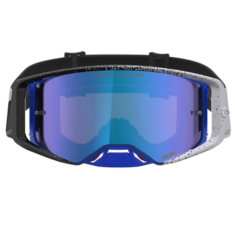 Alpinestars Supertech Hiten motorcrossbril zwart-blauw