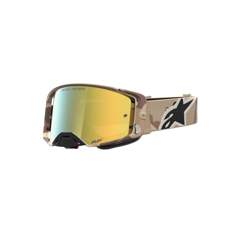 Alpinestars Supertech Lone zandkleurige camouflage motorcrossbril