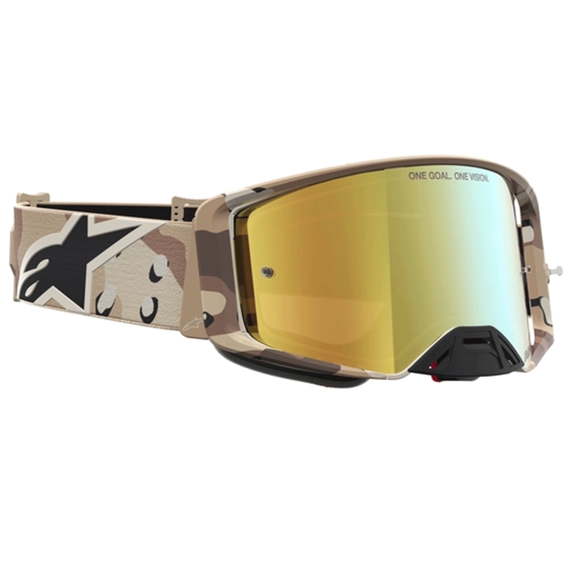 Alpinestars Supertech Lone zandkleurige camouflage motorcrossbril
