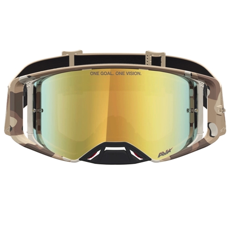 Alpinestars Supertech Lone zandkleurige camouflage motorcrossbril