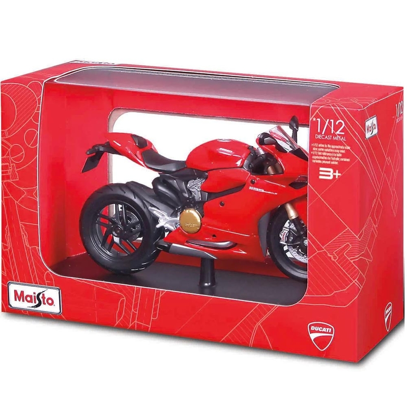 Maisto Ducati 1199 Panigale motorfiets model 1:12 rood