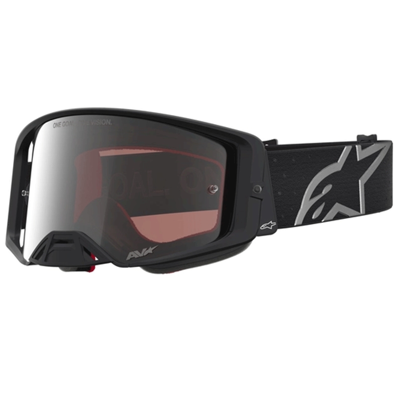 Alpinestars Supertech Vesta motorcrossbril matzwart-zilver