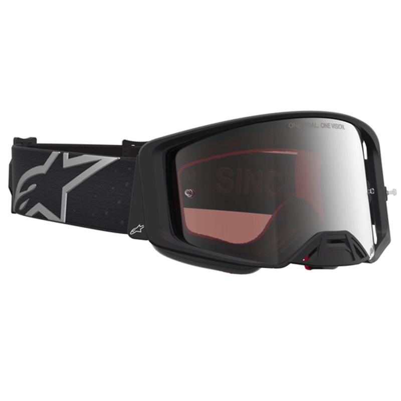 Alpinestars Supertech Vesta motorcrossbril matzwart-zilver