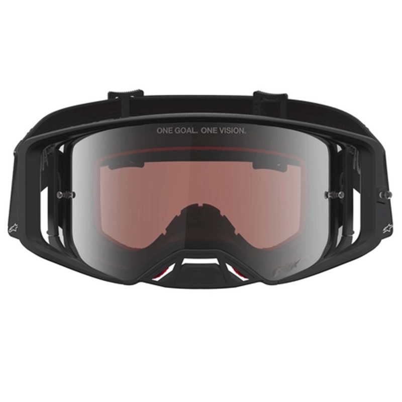 Alpinestars Supertech Vesta motorcrossbril matzwart-zilver