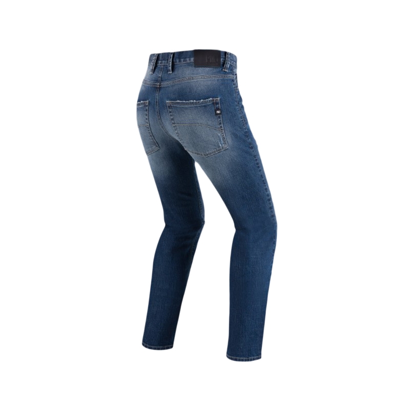 PMJ Street blauwe motorjeans uitverkoop - II. kwaliteit