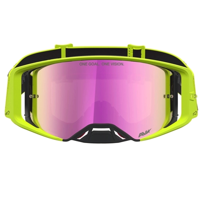 Alpinestars Supertech Vesta motorcrossbril fluo-geel-zwart
