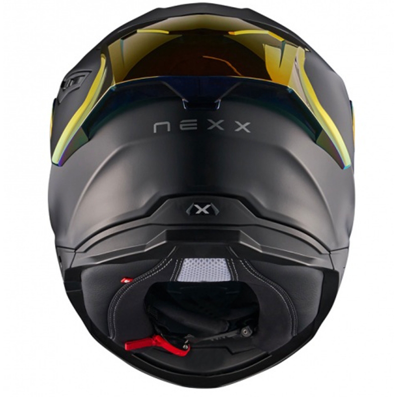 Integraal motorhelm NEXX Y.100R Subsonic mat zwart-rood - II. kwaliteit uitverkoop