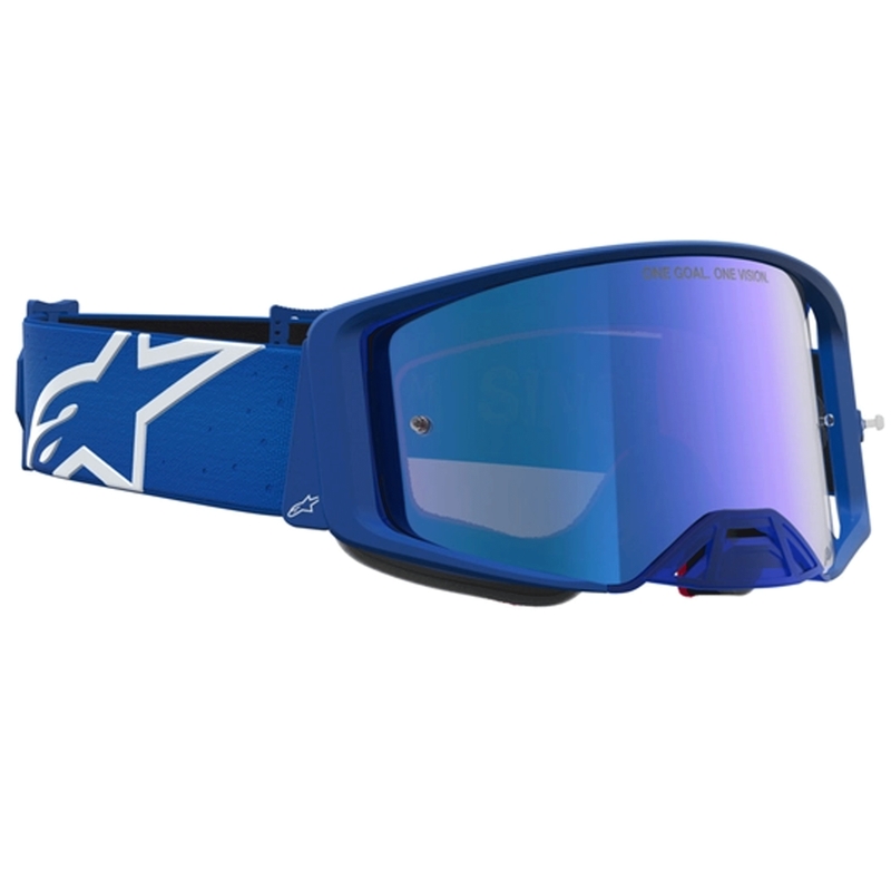 Alpinestars Supertech Vesta blauw-witte motorcrossbril