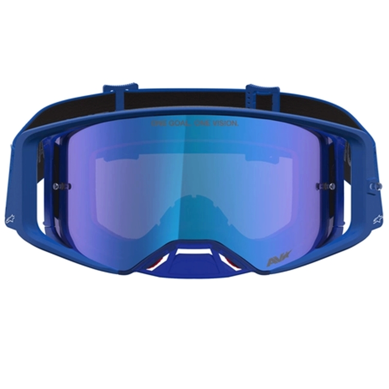 Alpinestars Supertech Vesta blauw-witte motorcrossbril
