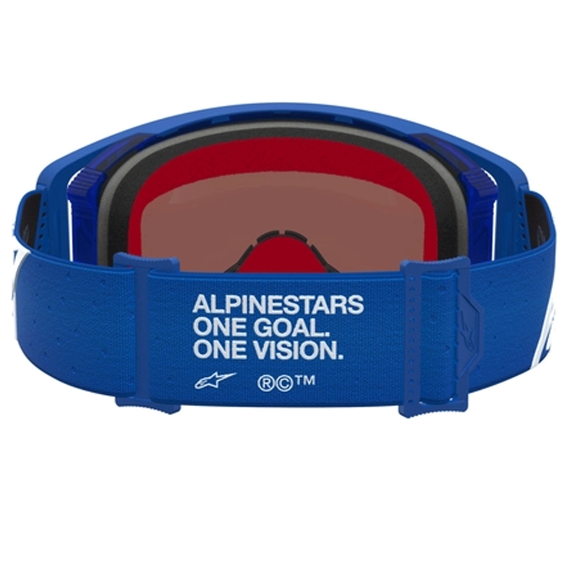 Alpinestars Supertech Vesta blauw-witte motorcrossbril