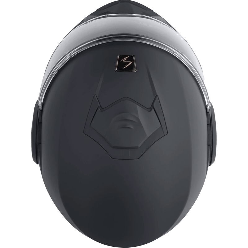 Opvouwbare motorhelm Scorpion EXO-TECH EVO Solid mat antraciet - II. kwaliteit