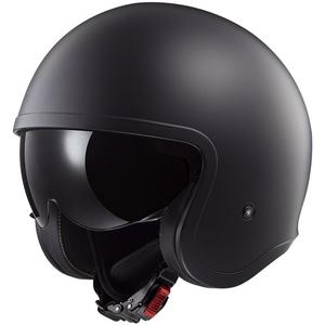 Open motorhelm LS2 OF599 Spitfire II Effen matzwart 2 - II. kwaliteit