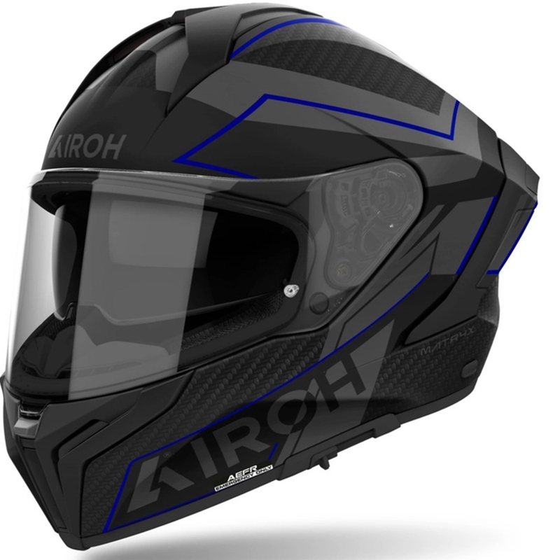 Integraal motorhelm Airoh MATRYX Sentinel mat blauw
