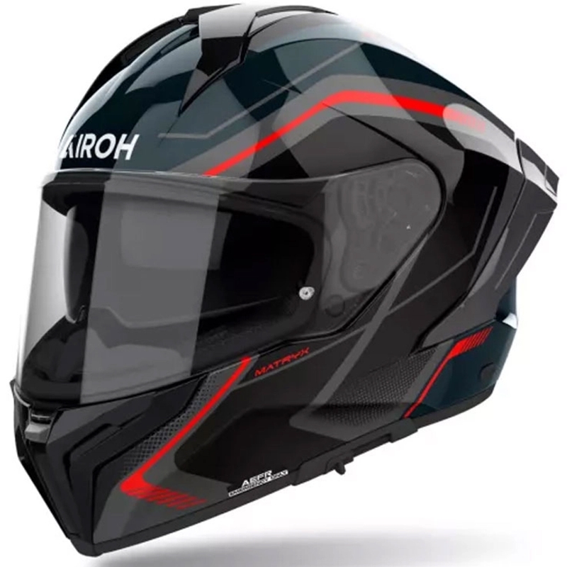 Airoh MATRYX Wide integraal motorhelm zwart-grijs-rood