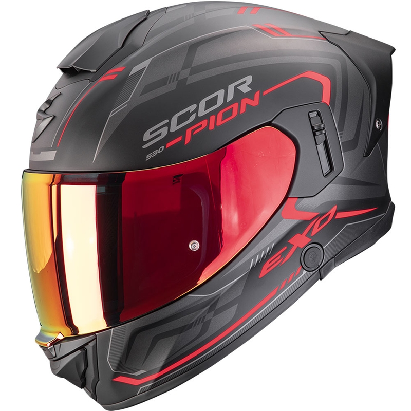 Scorpion EXO-530 Air Slope integraal motorhelm mat zwart-rood - II. kwaliteit