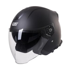 Open motorhelm Street Racer SR 01 MotoZem Performance zwart uitverkoop