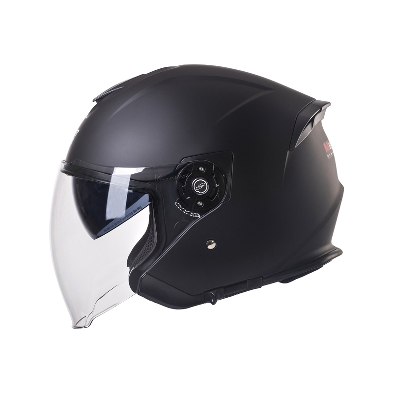 Open motorhelm Street Racer SR 01 MotoZem Performance zwart uitverkoop