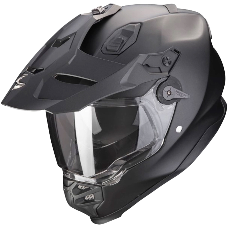 Enduro motorhelm SCORPION ADF-9000 AIR Massief parelzwart mat - II. kwaliteit