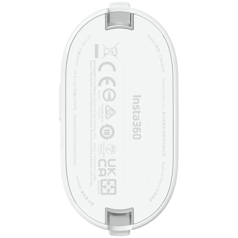 Insta360 accupack voor GO 3/GO 3S zwart