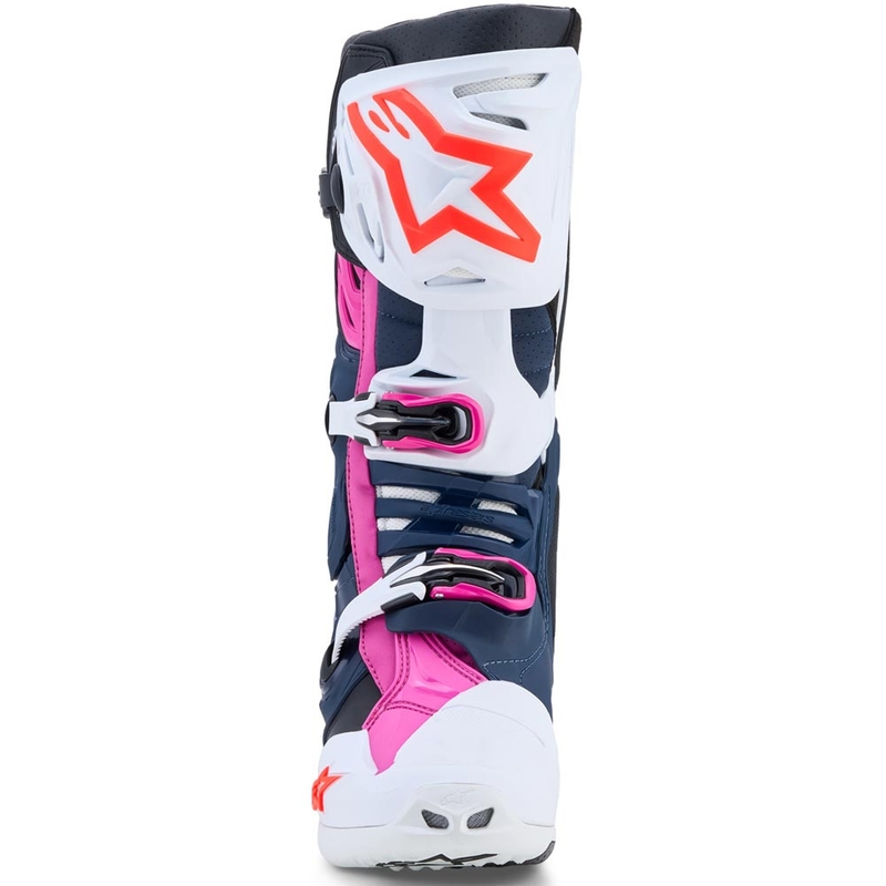 Alpinestars TECH 10 Supervented motorcrosslaarzen donkerblauw-wit-zwart-paars
