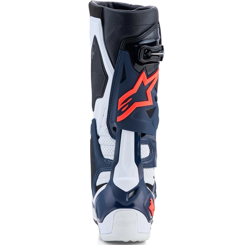 Alpinestars TECH 10 Supervented motorcrosslaarzen donkerblauw-wit-zwart-paars