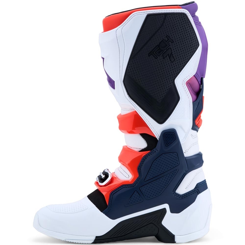 Alpinestars TECH 7 motorcrosslaarzen paars-wit-donkerblauw-fluorrood