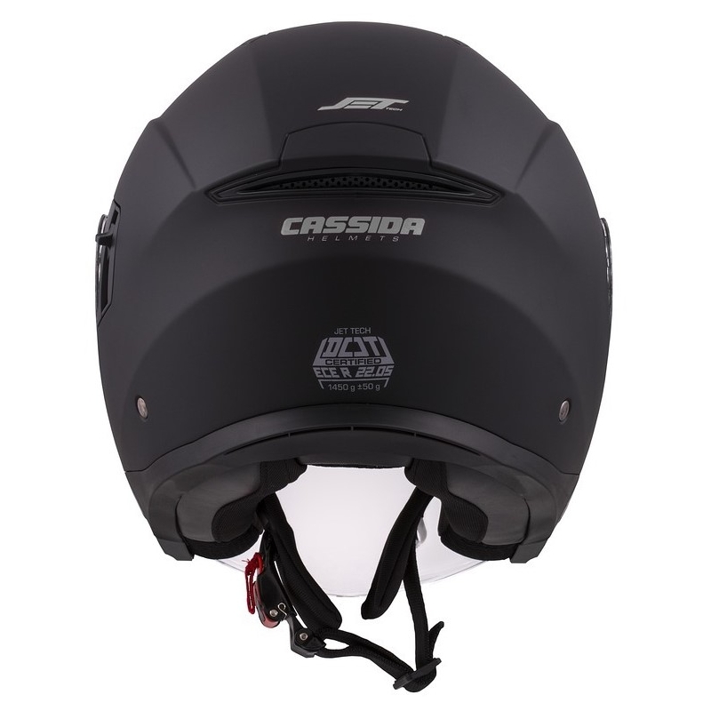 Cassida Jet Tech Open Motorfietshelm Zwart Mat