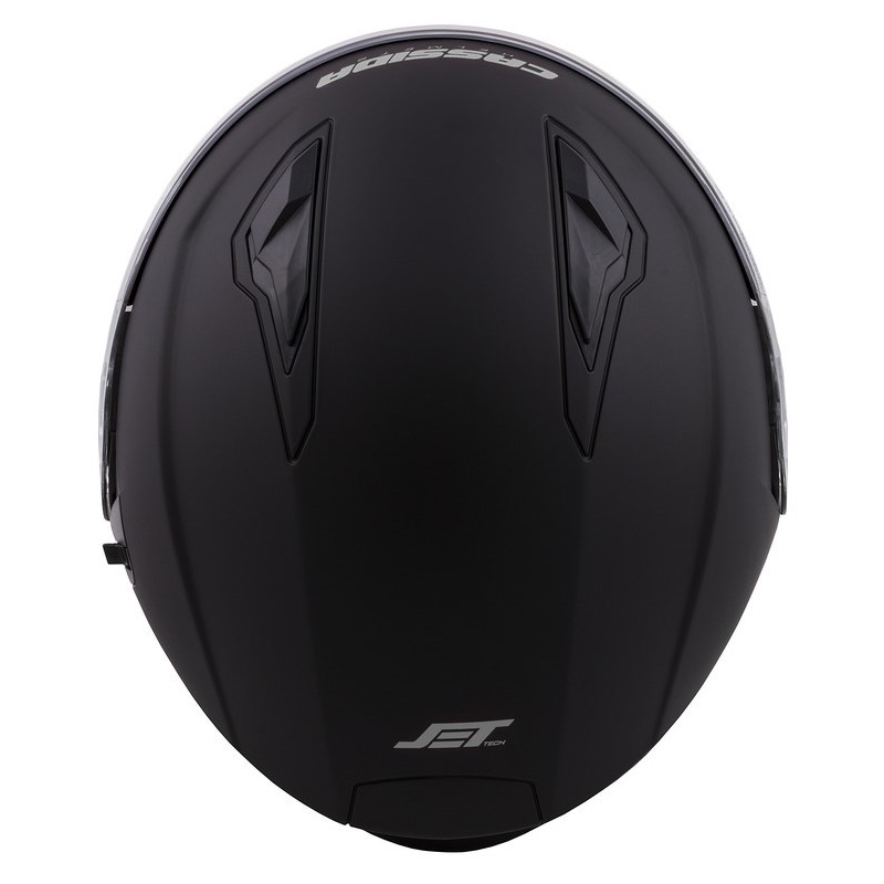 Cassida Jet Tech Open Motorfietshelm Zwart Mat